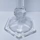 pair of hexagonal crystal candle holders