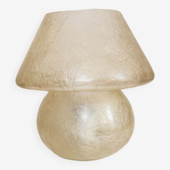 Vintage fiberglass mushroom lamp