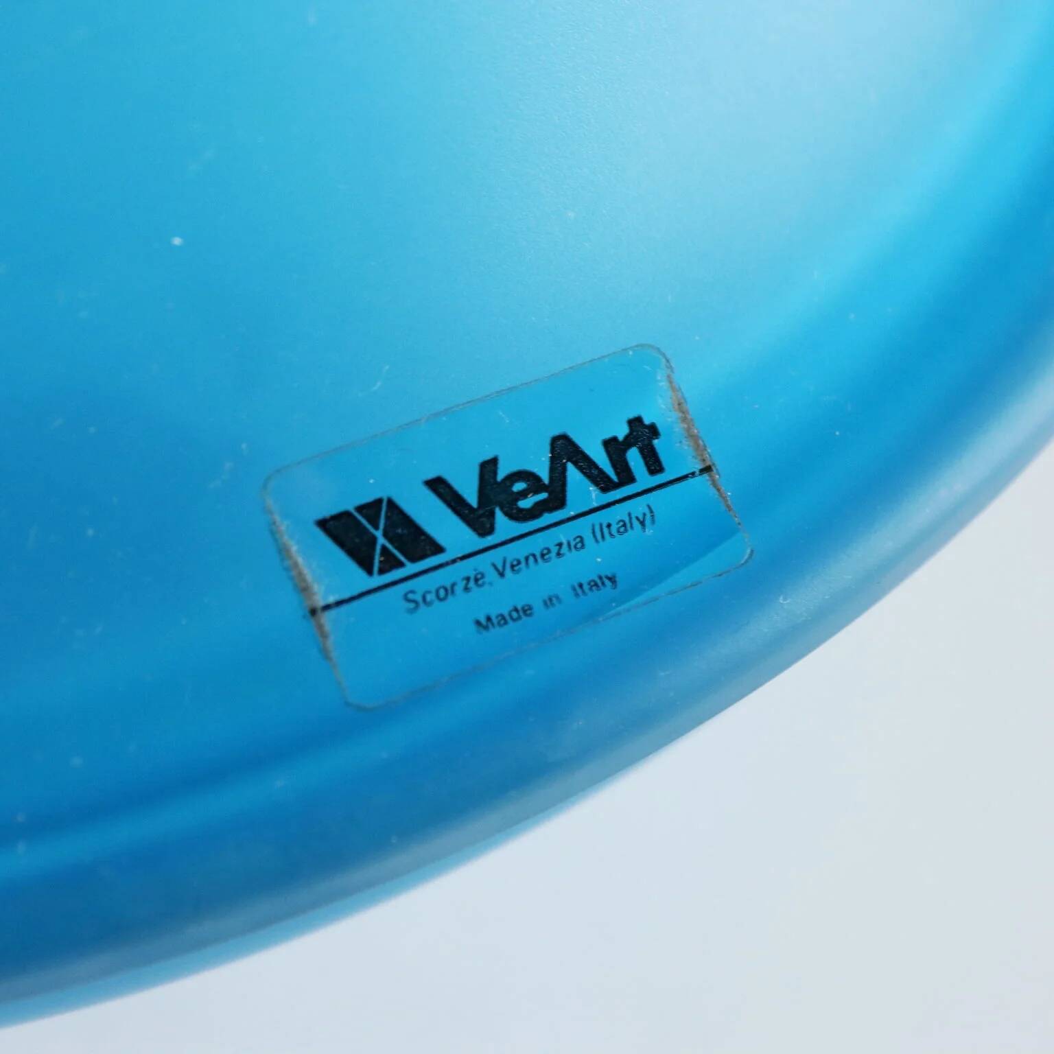 Vintage bowl and saucers VeArt in Murano glass, Italy, 1970s.