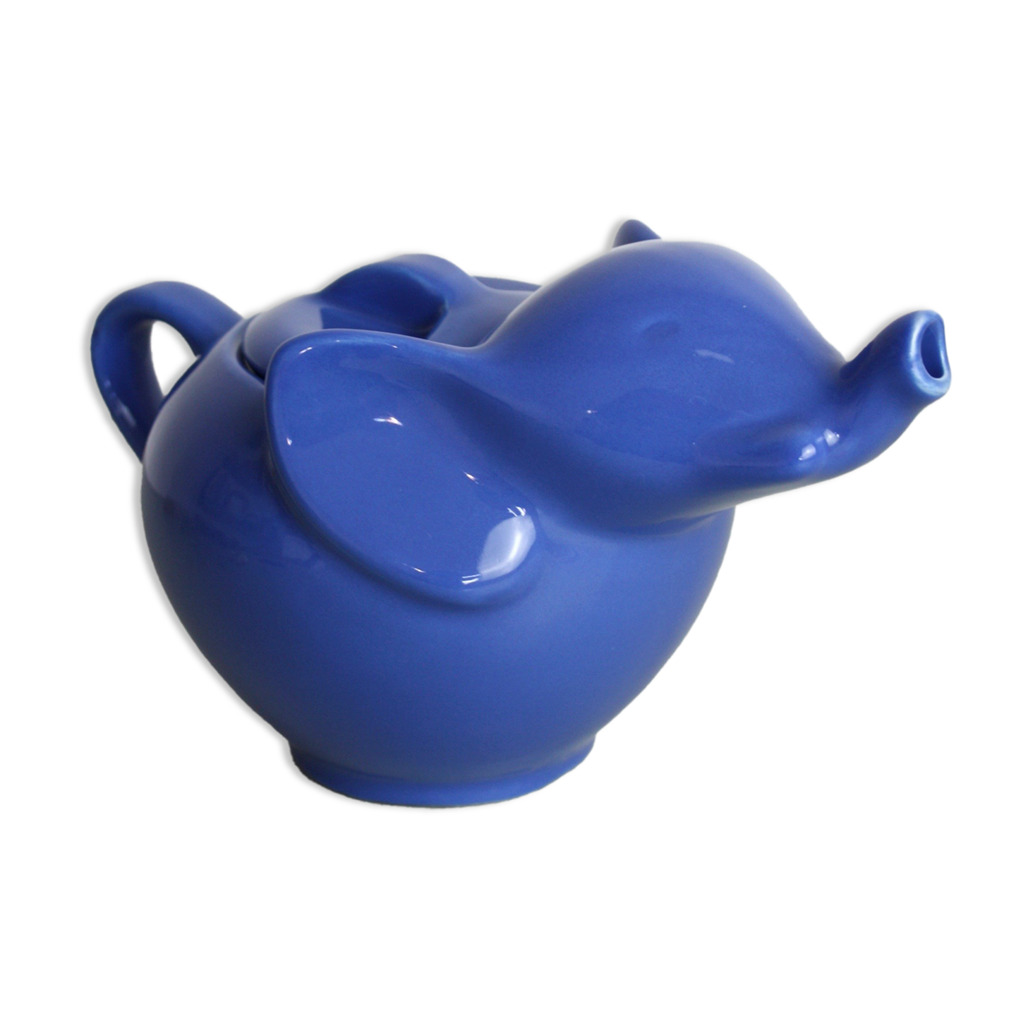 Lipton Blue Elephant Ceramic Teapot