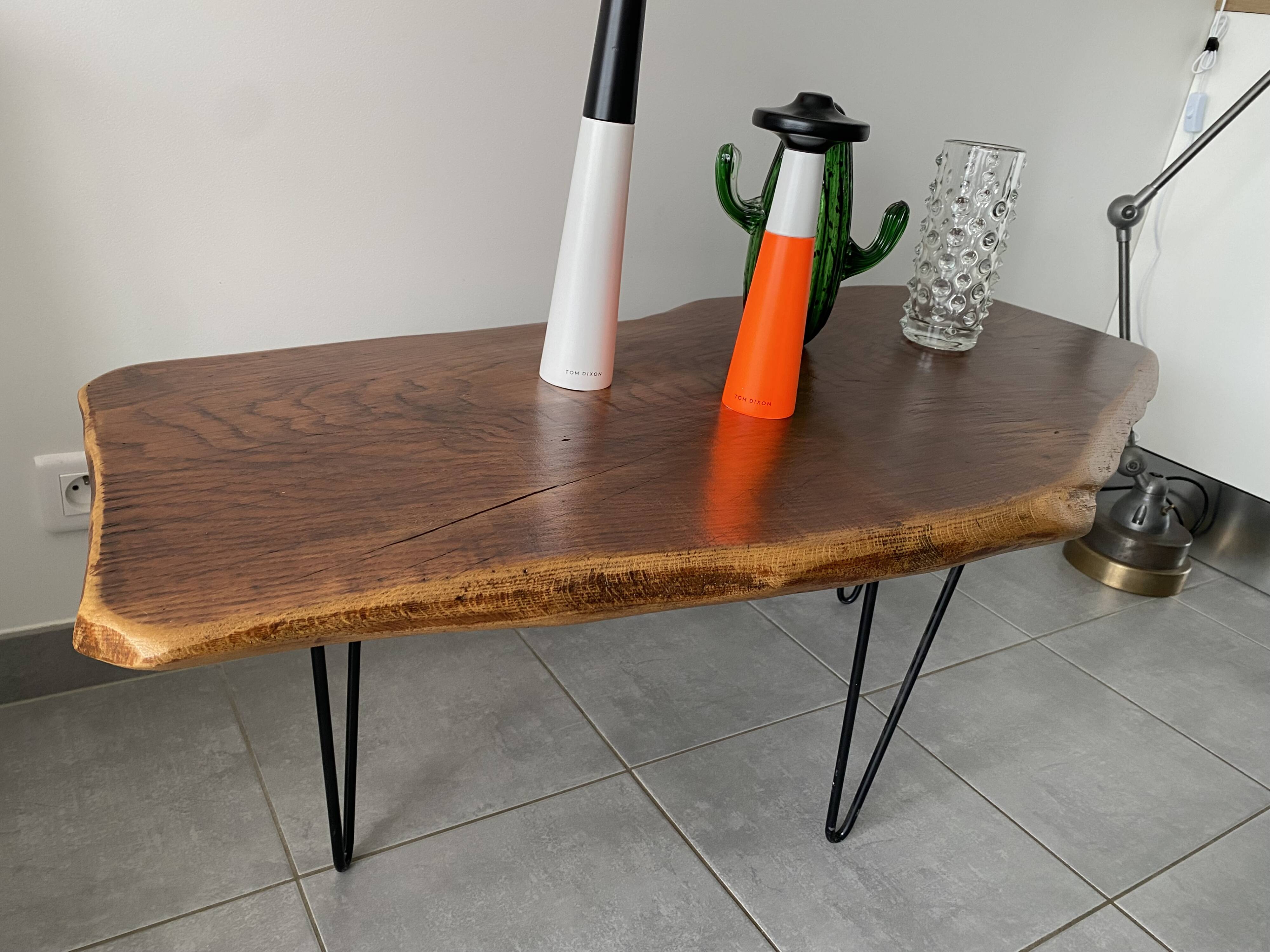 Vintage brutalist coffee table from the 60s