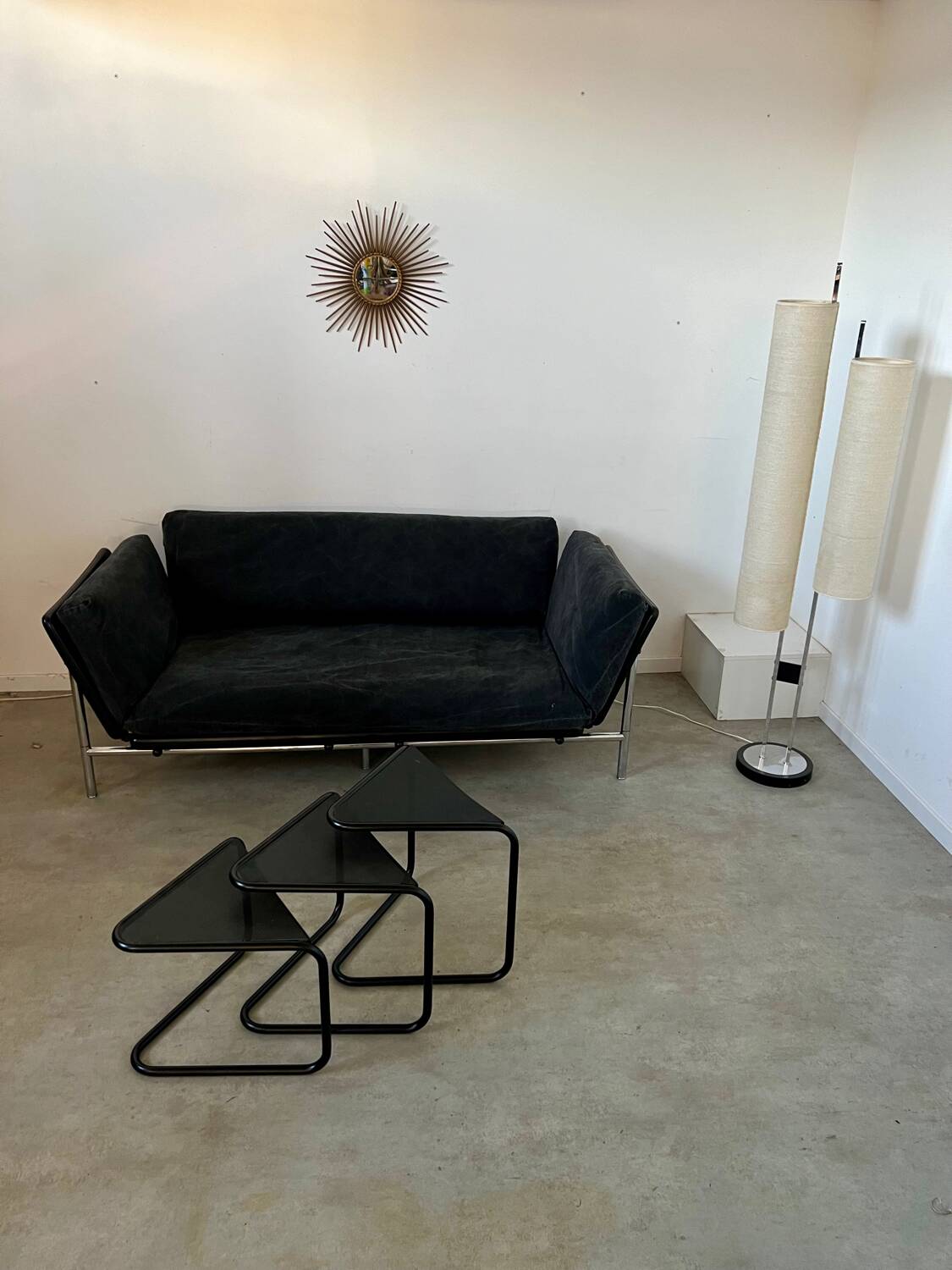 Vintage 2/3 seater sofa "Rataplan" Italian design Roberto Tapinassi for Dema modular