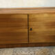 Buffet Box storage cabinet vintage blond walnut 1960-80's