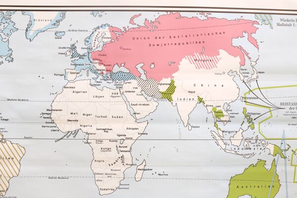 Carte de géographie allemande