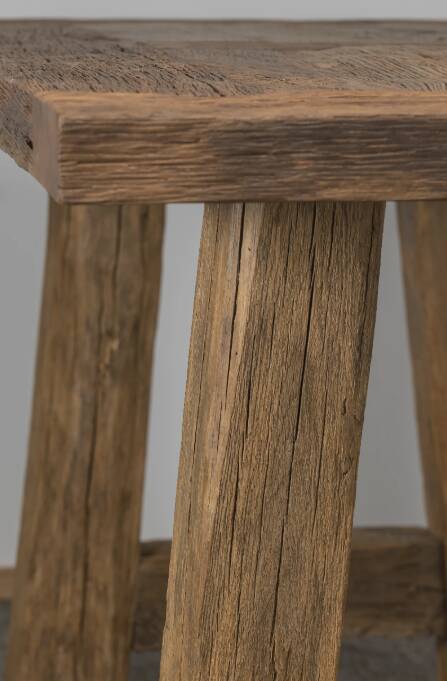 Solid oak dining table