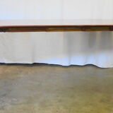 Mahogany round table with 4 extensions from the 1950s