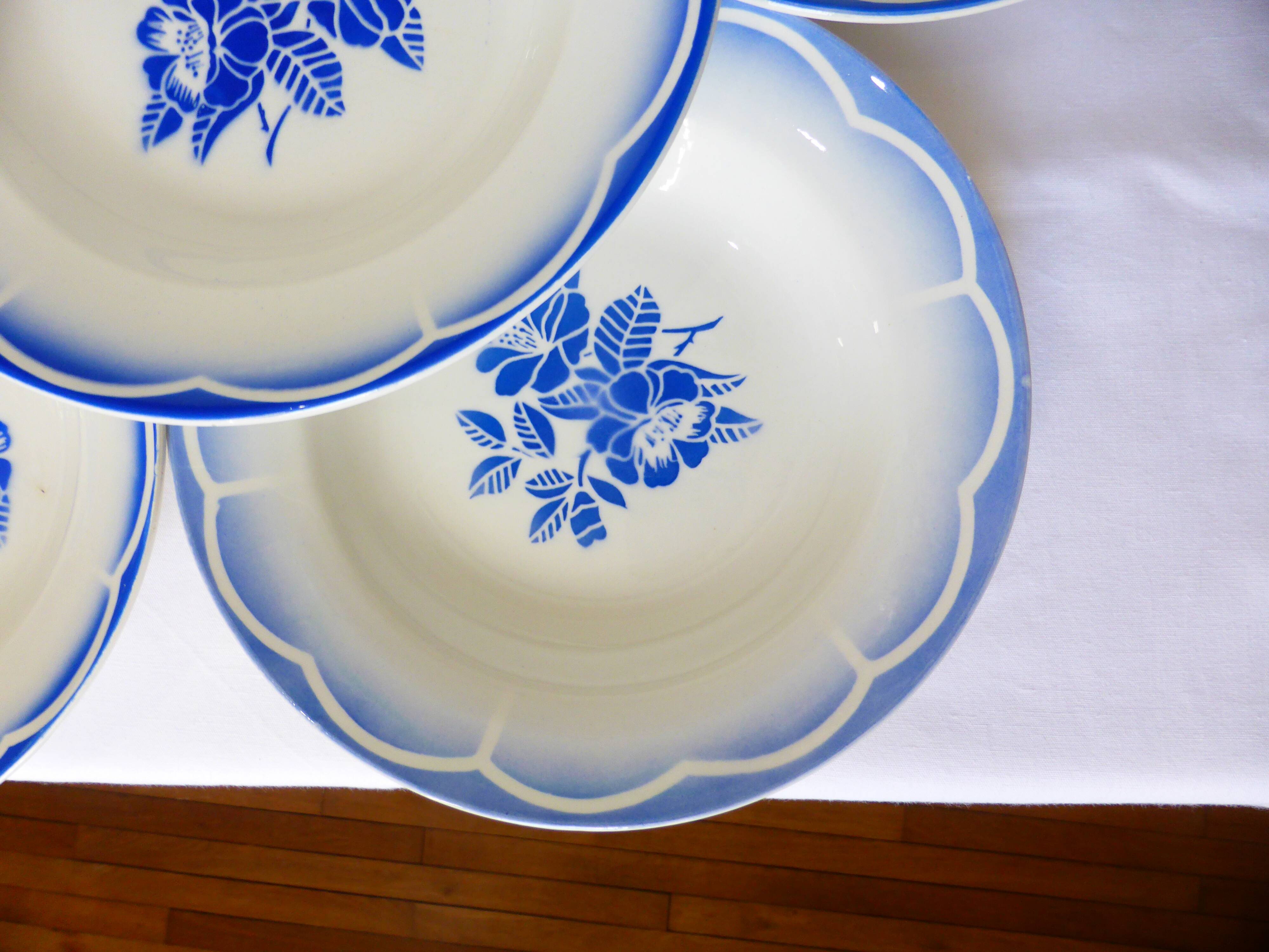 5 deep plates from Digoin Sarreguemines model Marsac 220641