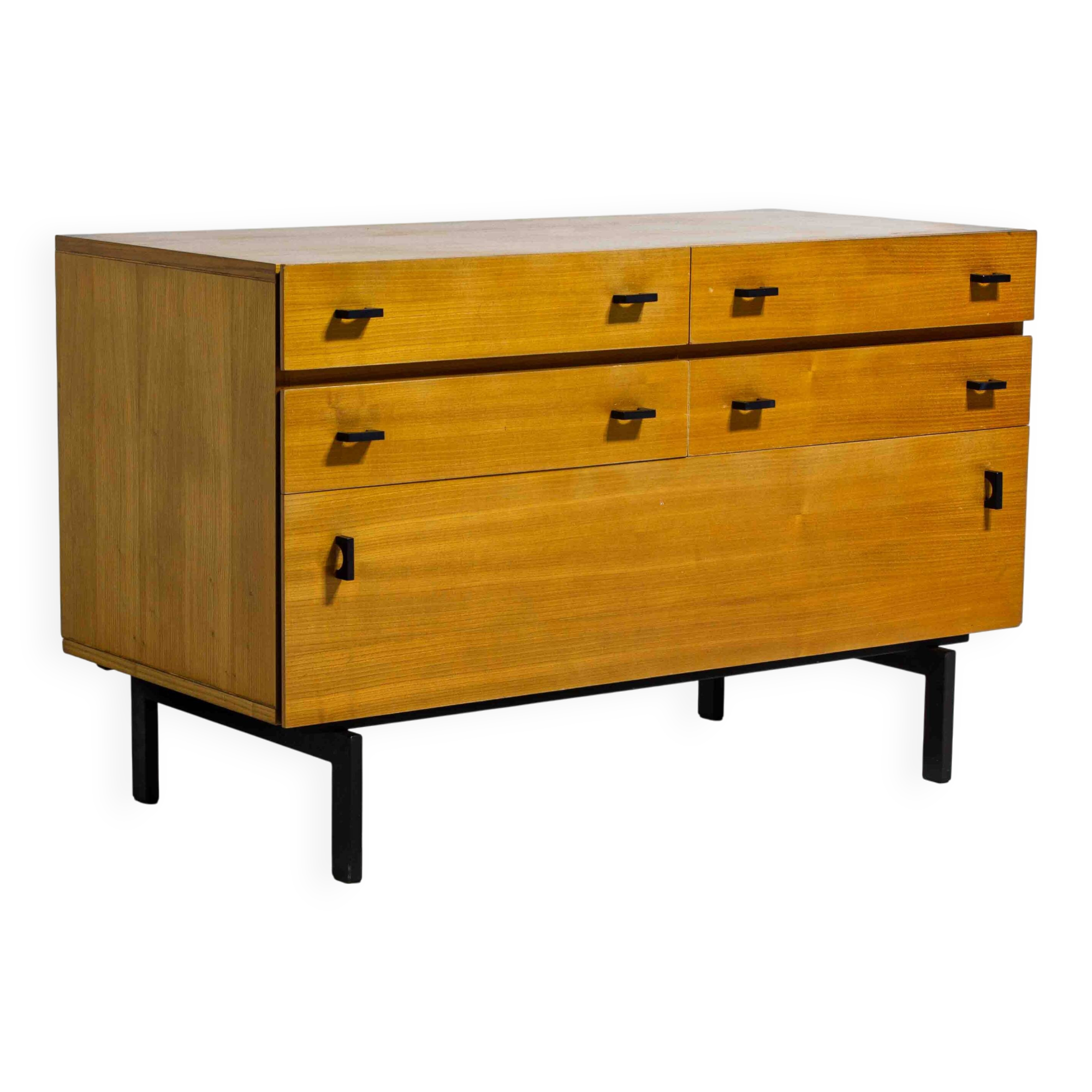 Commode en hêtre par Roger de Winter, Belgique années 1960