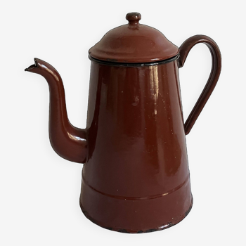 Ancienne cafetière tôle émaillée