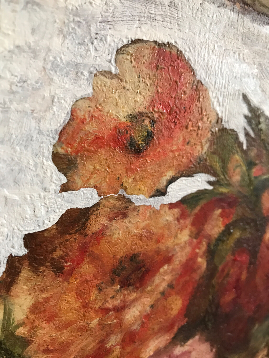 Peinture bouquet de fleurs art nouveau
