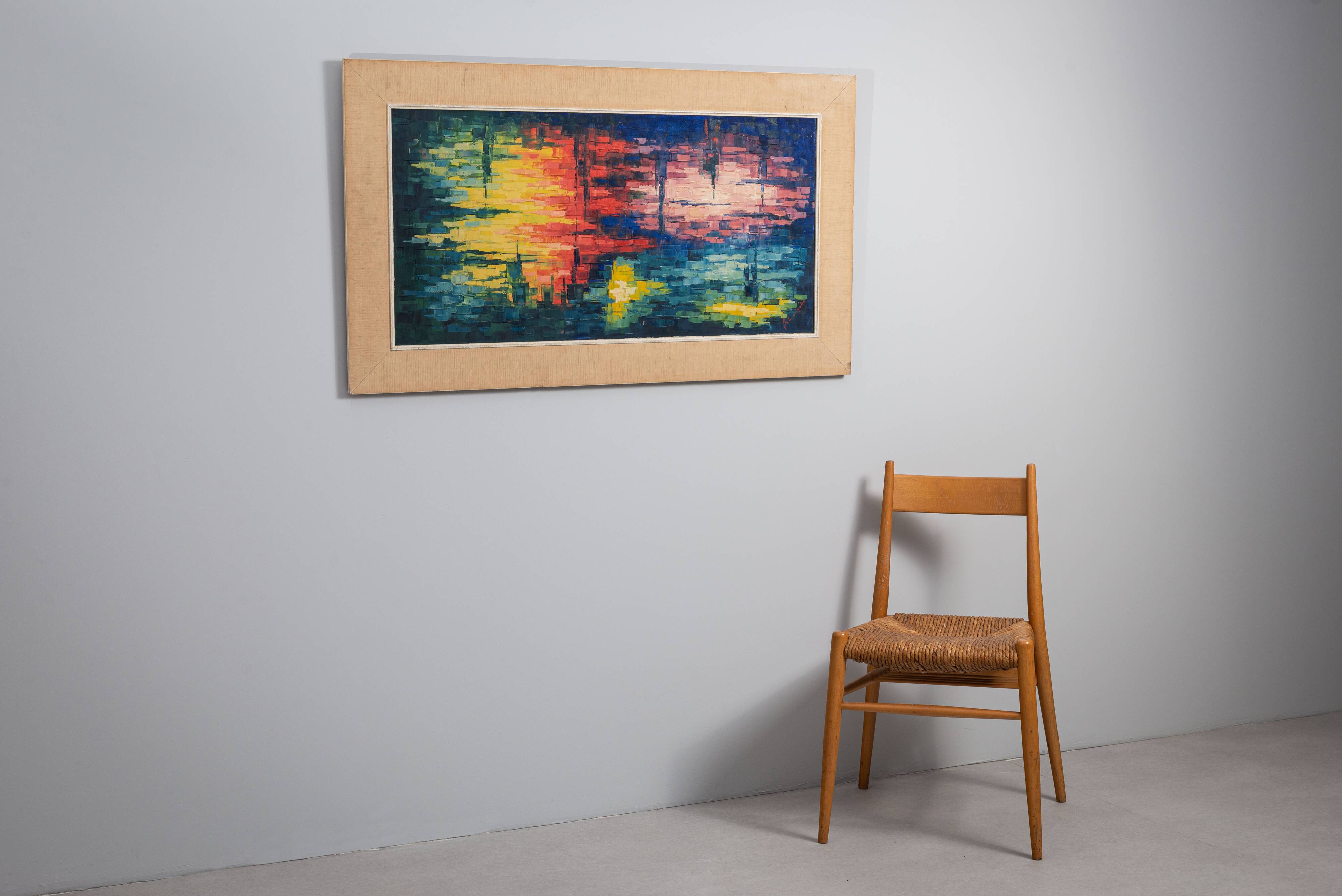 Peinture abstraite atmosphérique