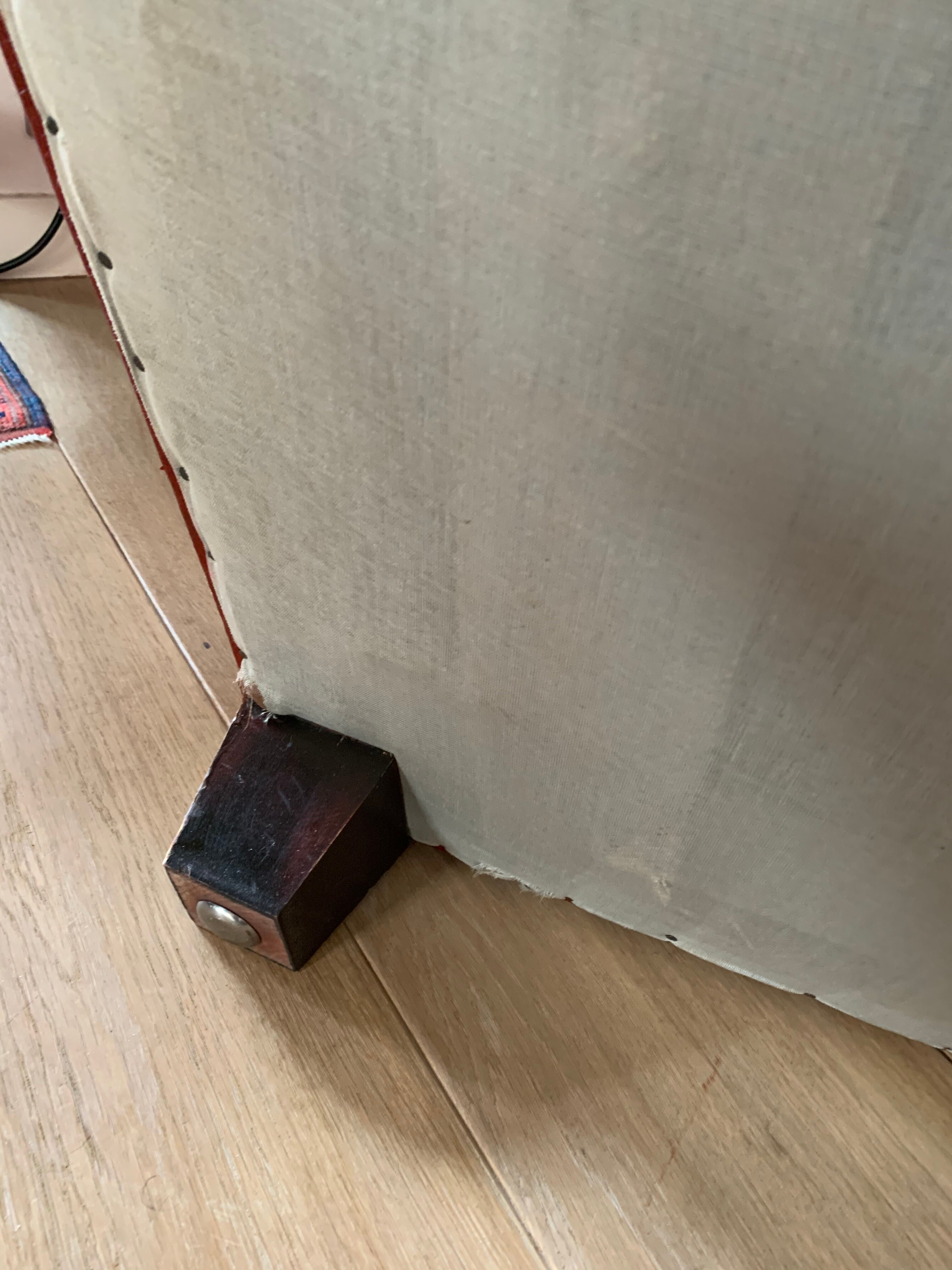 Pair of leather club chairs 30s