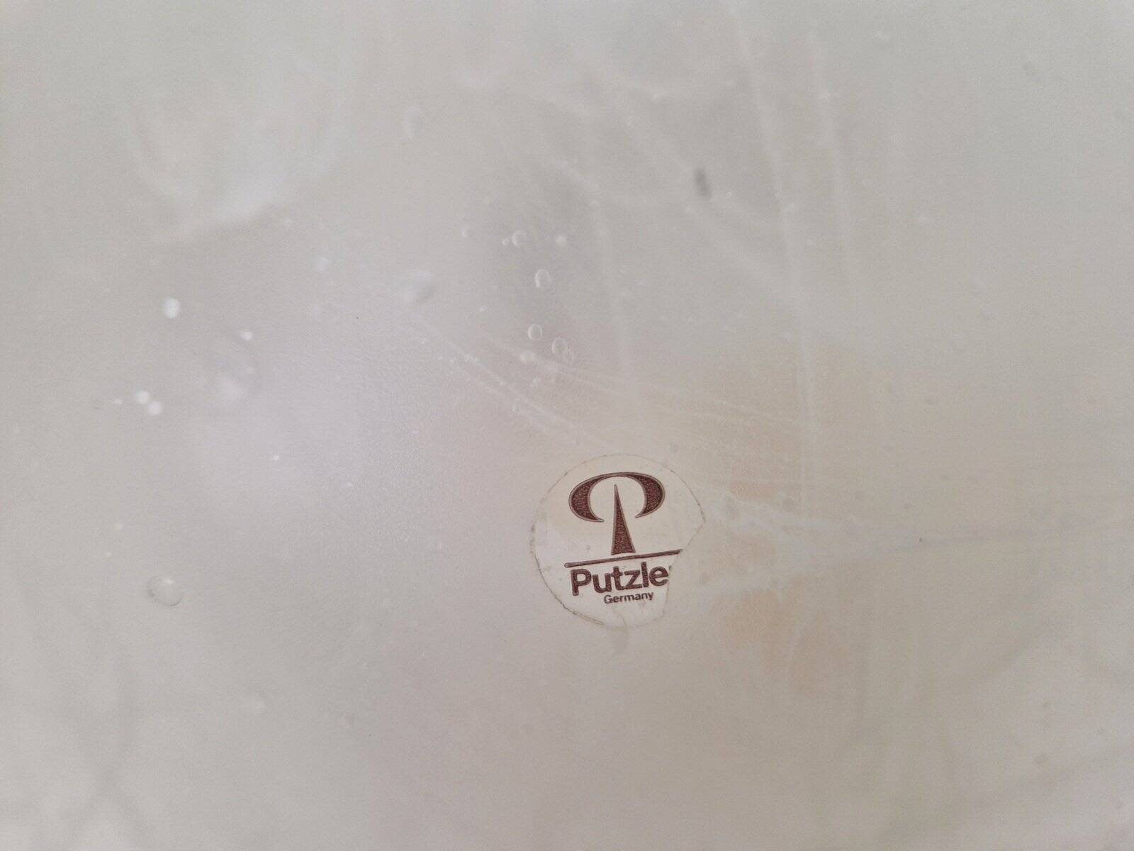 Vintage Ceiling Lamp in Frosted Glass from Peill & Putzler, 1960s