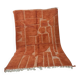 Large Beni Ouarain carpet in deep terracotta 300x200 cm – Handmade wool