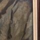 Oil on panel portrait of elderly man with pipe signed