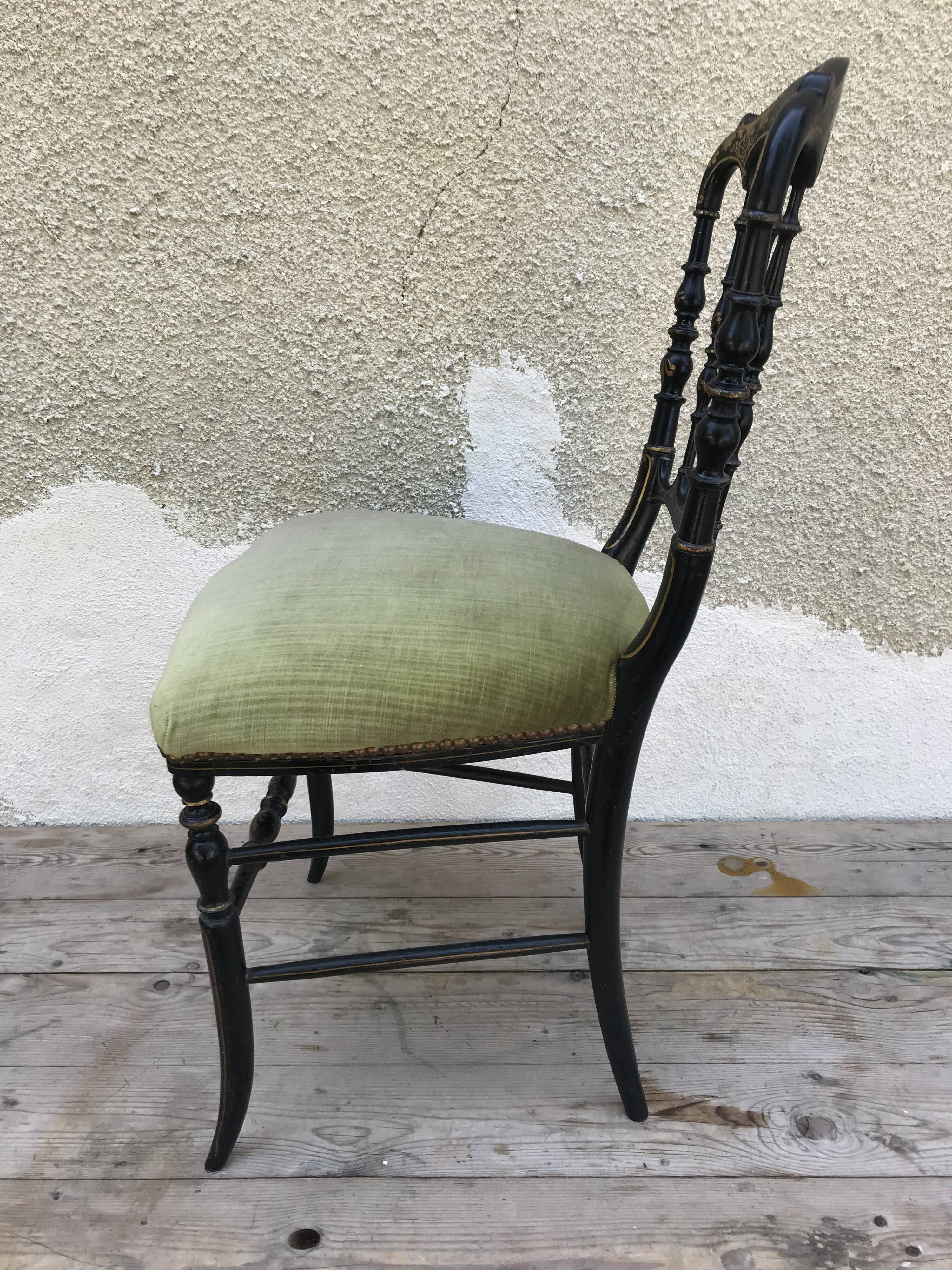 Napoleon lll old chair nineteenth time