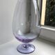 Vase en verre soufflé lilas années 70