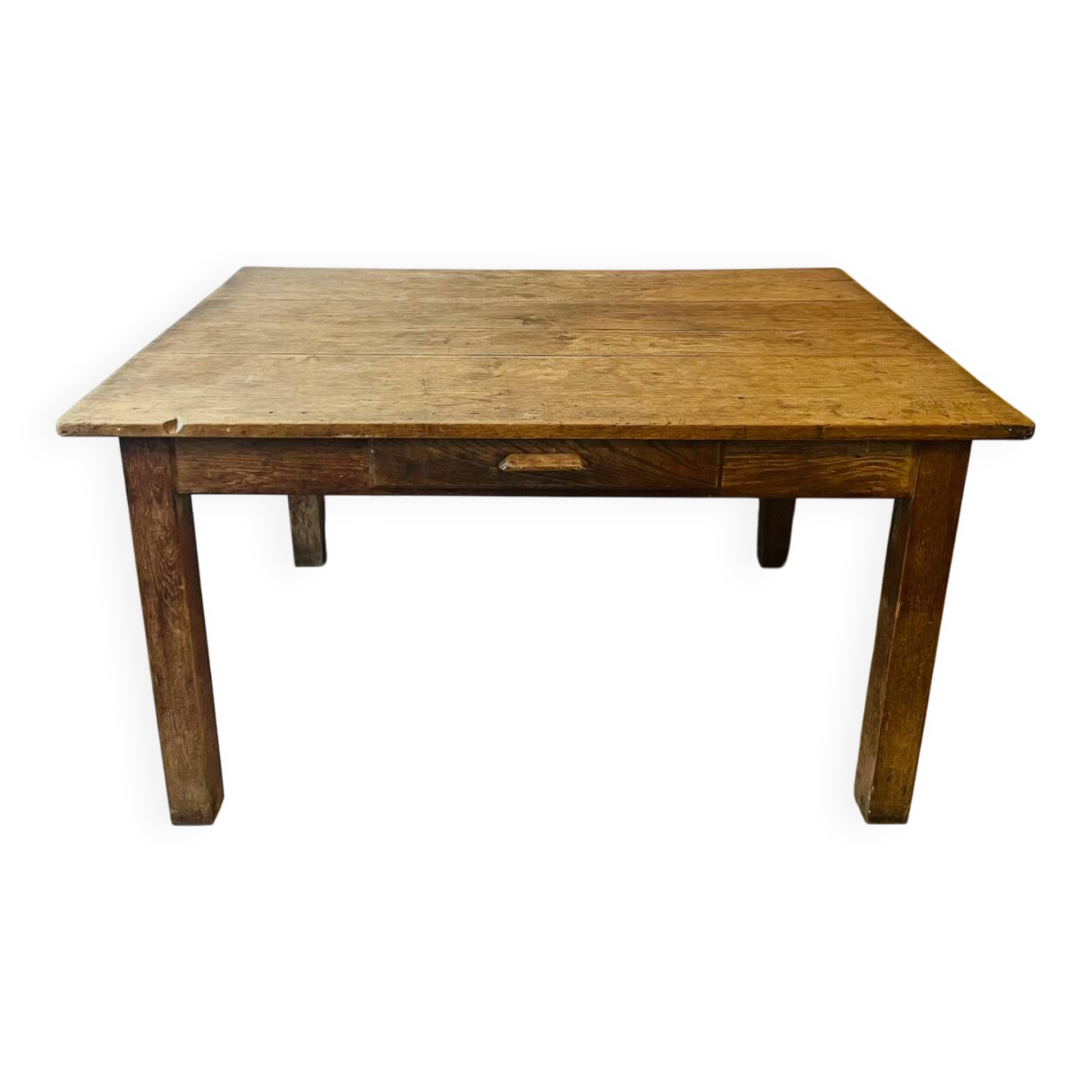 Très belle table de ferme vintage en bois massif