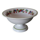 Large ceramic fruit bowl with red fruits