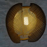 Scandinavian hanging lamp wire and wood