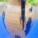 Old breton vase in sandstone decoration breton couple and view of Auray signed