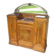 Meuble art déco avec son miroir en demi lune, fer forgé martelé. Buffet art déco...