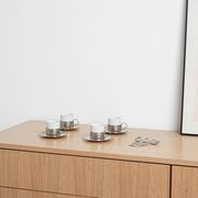 Set of espresso cups, Italian design, 1980s, made in Italy