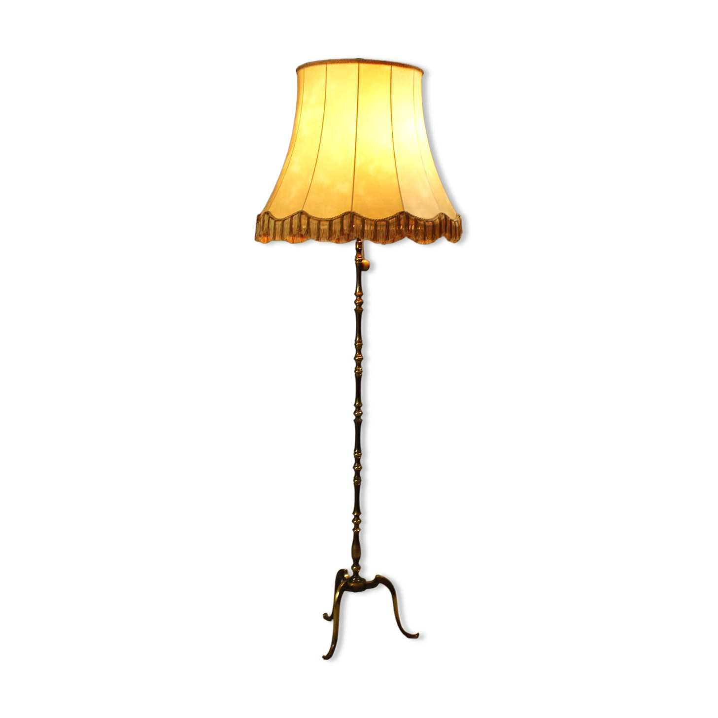 Large, Old World Brass Lamp, Germany 1950s