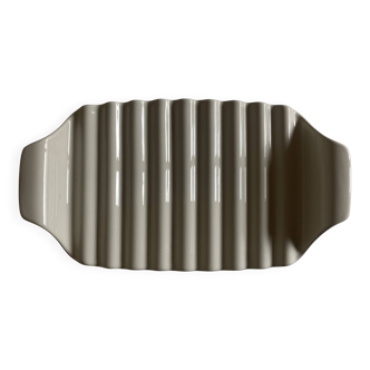 Villeroy & Boch white wavy earthenware tray 1970