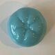 Bowl in turquoise blue opaline from the Vallérysthal Crystal Factory (France)