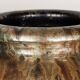 Large Art Deco vase, in glazed and iridescent blue stoneware, by Roger Guérin 1930.