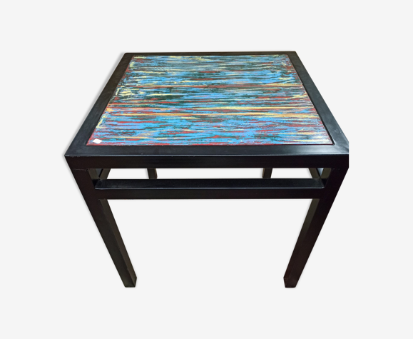 Table acier bois création