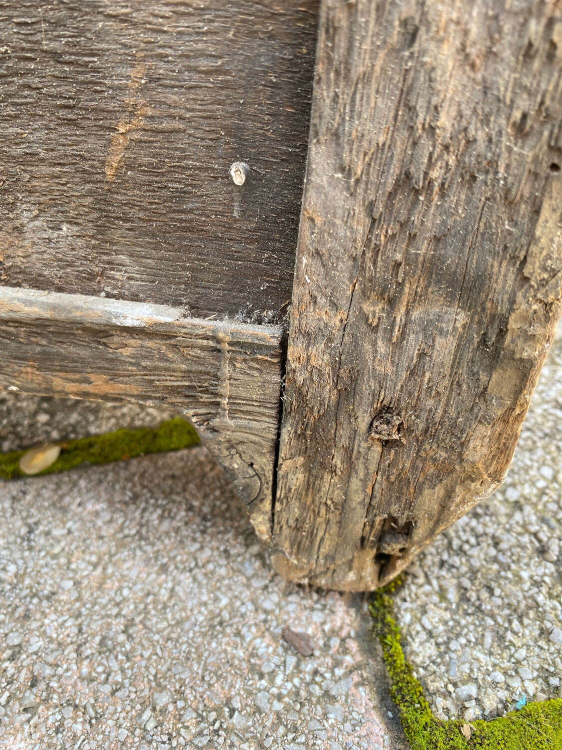 Miroir ancien bois doré