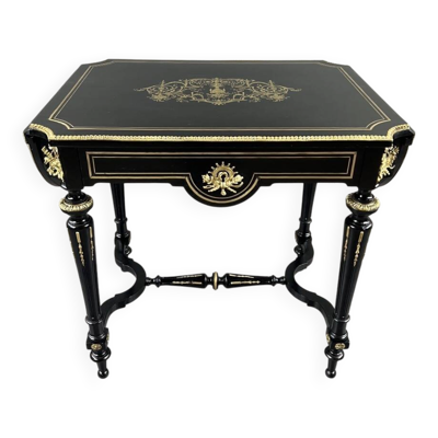 Table de salon à volets de style Napoléon III, XIXe siècle