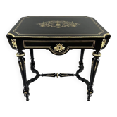 Living room table with flaps in Napoléon III style, 19th century.