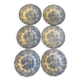 6 BP porcelain soup plates