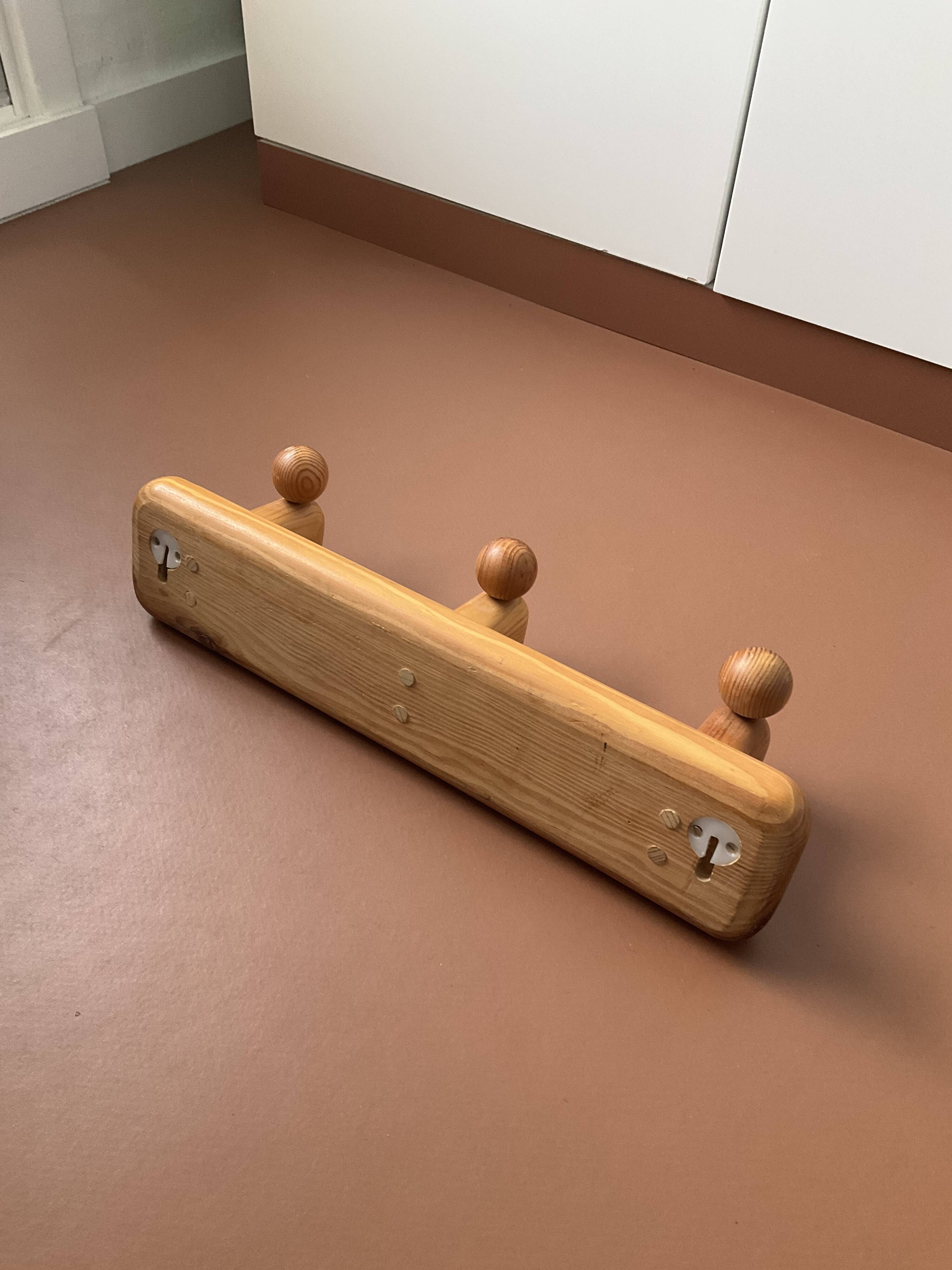 Vintage solid wood coat rack