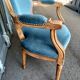 Pair of armchairs old medallion style louis xvi