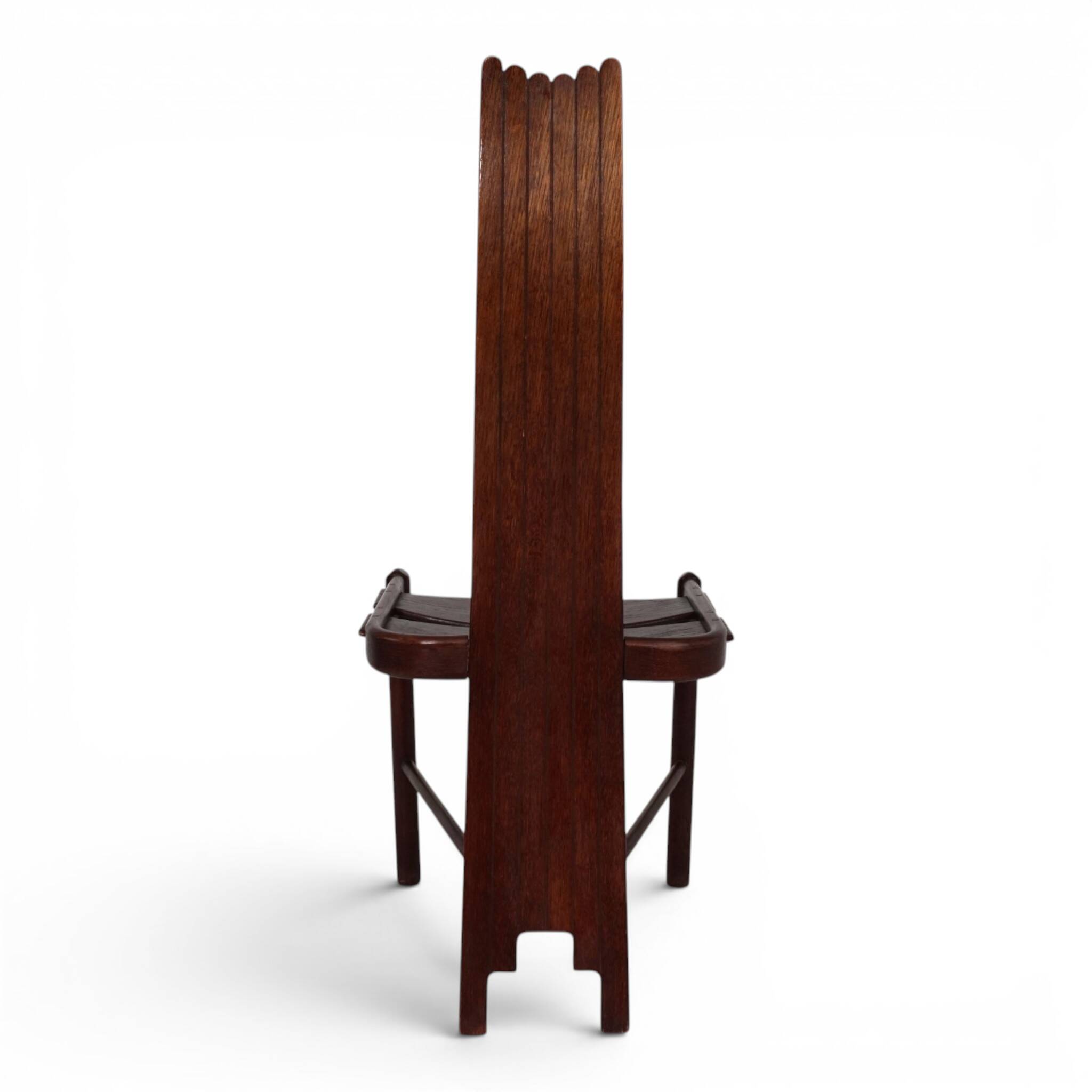 Allmilmö Brutalist Oak Chair, 1980
