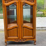 Louis XV display cabinet in solid wood