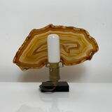 Vintage night light lamp with its agate slice diffuser
