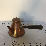 Old copper chocolate maker