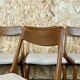 Lot de 5 chaises Boomerang Alfred Christensen Slagelse Møbelværk teck années 60 70