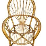 Set of 2 rattan armchairs from the 60s