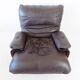 Ligne Roset Marsala brown leather armchair by Michel Ducaroy