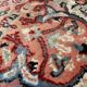 Iranian silk carpet handmade 76x131cm