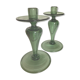 Pair of blown glass candlesticks 1960