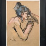 Expressionniste allemand - Suiveur - Esquisse de vie d'une dame