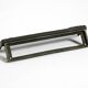 A set of solid 1970s Brutalist pull handles with letter slot and doorbell