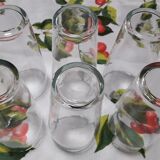 Set of 6 thin glasses of 13.8cm high